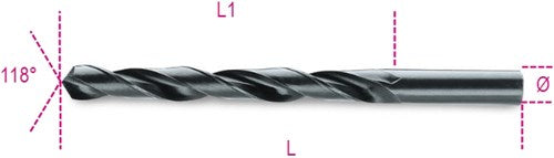 Beta spiraalboren, korte uitvoering hss gewalst 410 1,75 - 004100049