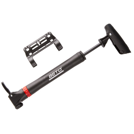 Fahrradpumpe Mini Plastik schwarz schwarz