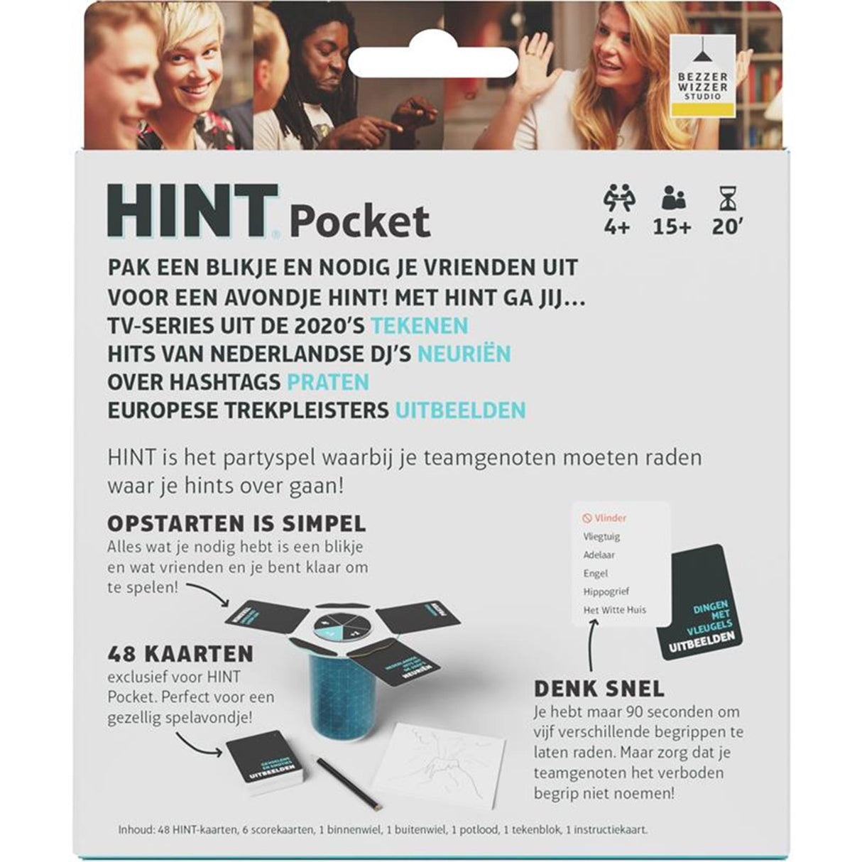 Bezzerwizzer hint pocket bordspel