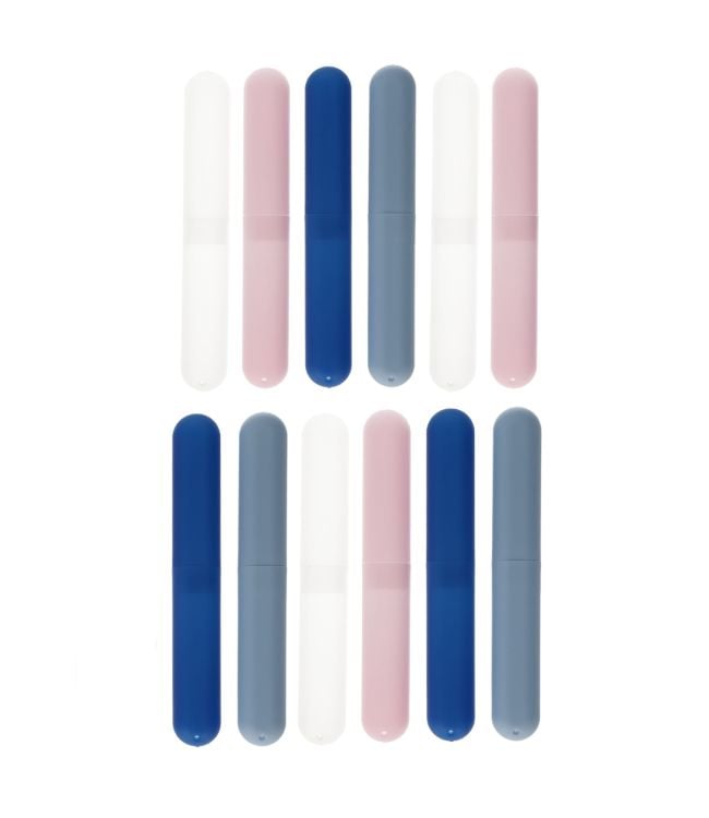 BATE FERKS 12 Stéck Zahnbrush Holder Frosted Xl Assorti