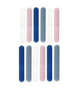 BATE FERKS 12 Stéck Zahnbrush Holder Frosted Xl Assorti