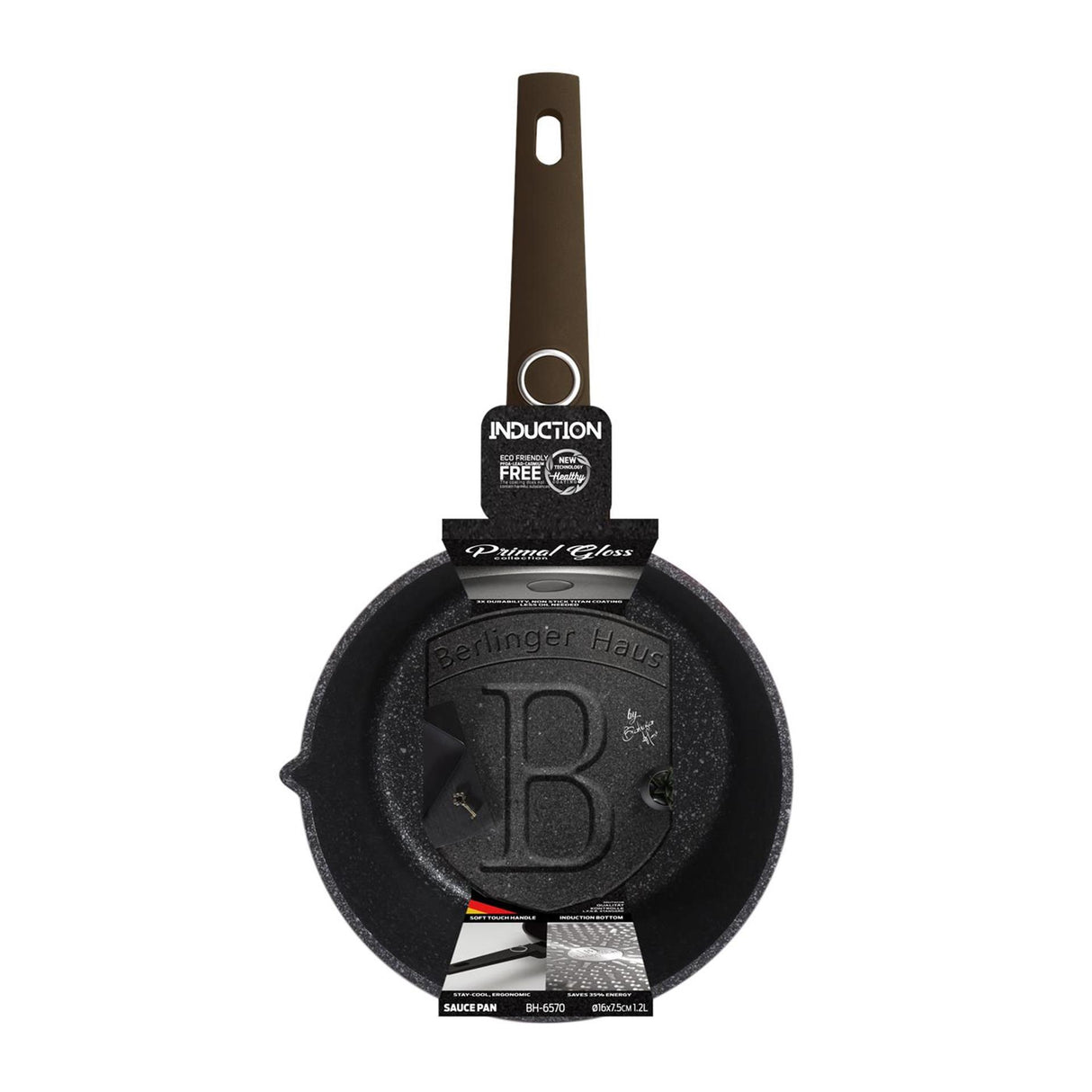 Berlingerhaus primal gloss steelpan 16cm