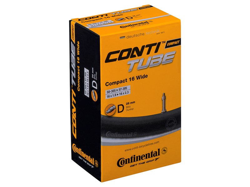 Tubo interno continental DV3 largo 16 polegadas 47 62-305 dv 26 mm