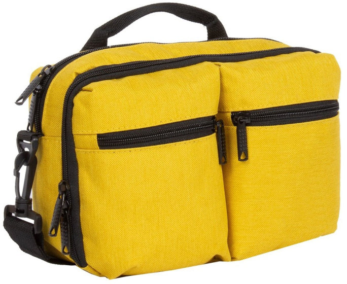 Bolsa para manillar Bike Drops con bandolera nylon 3l amarillo