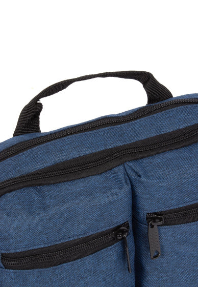 Bike drops handlebar bag with shoulder strap nylon 3l navy