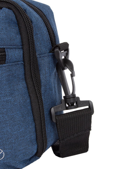 Bike drops handlebar bag with shoulder strap nylon 3l navy