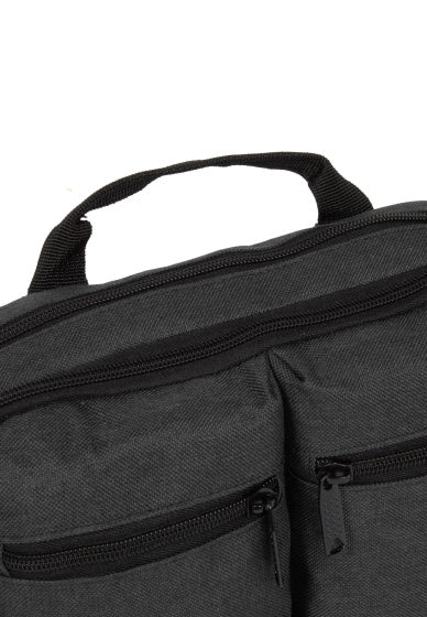 Sac de guidon gouttes à vélo avec bandoulière en nylon 3L noir