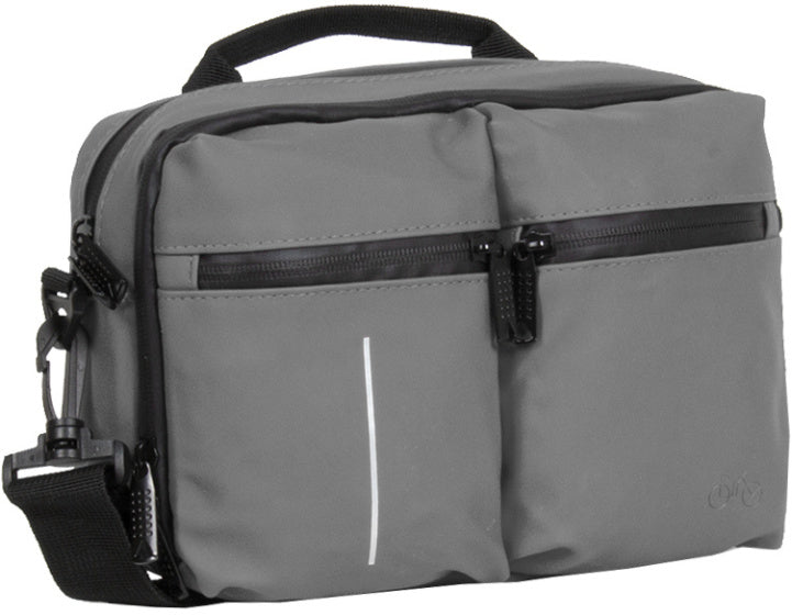 Bike Splash Water -repellent handlebar bag with shoulder strap 3l ​​gray
