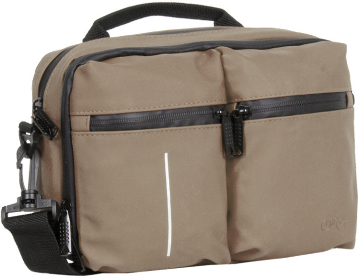 Wodoodporna torba rowerowa na kierownicę z paskiem na ramię, 3 l, kolor ciemnoszary