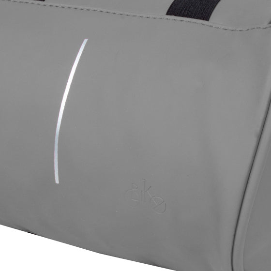 Kerékpáros vízlepergető kormánytáska vállpánttal 3l szürke