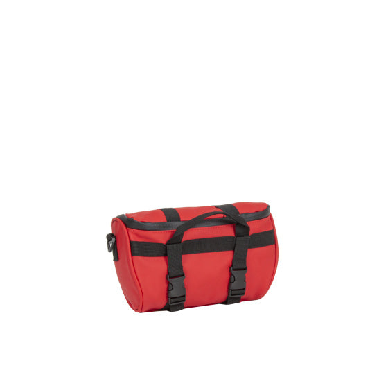 Bike Splash waasserabweisend Lenkerbeutel mat Schëllerband 3l rout