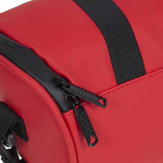 Bike Splash waasserabweisend Lenkerbeutel mat Schëllerband 3l rout