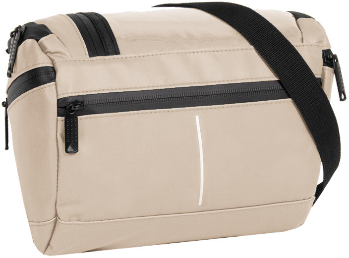 Cykelstænk vandafvisende styrtaske med skulderrem 5l beige