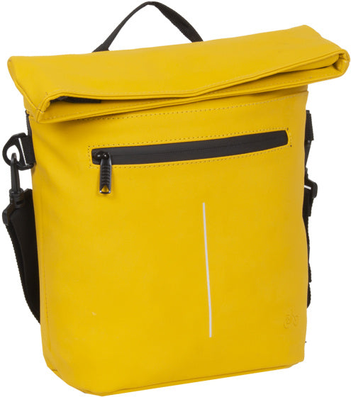Bike Splash Water -repellent handlebar bag with shoulder strap 6l yellow
