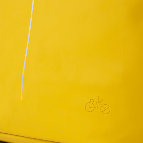 Cykelstænk vandafvisende styrtaske med skulderrem 6l gul