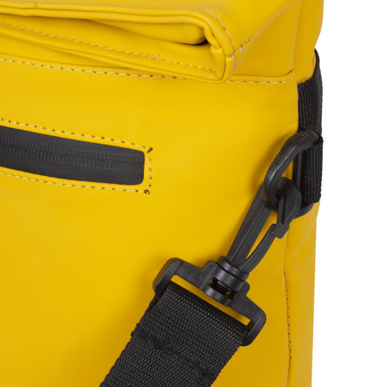Cykelstænk vandafvisende styrtaske med skulderrem 6l gul