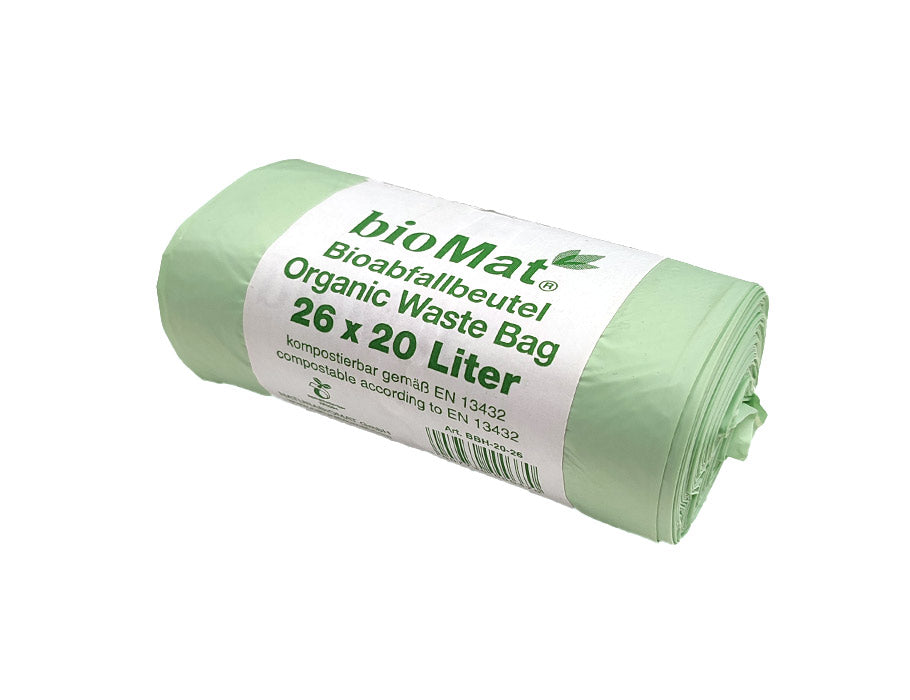 Biomat Compostable Garbage Sags 20L - 26 PCs.