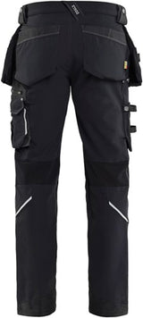 Blåkläder werkbroek 4-weg stretch x1900 19981644 | zwart | maat c46 - 7330509657737