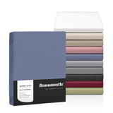 Bonnanotte fitted sheet jersey pebble 90x200cm