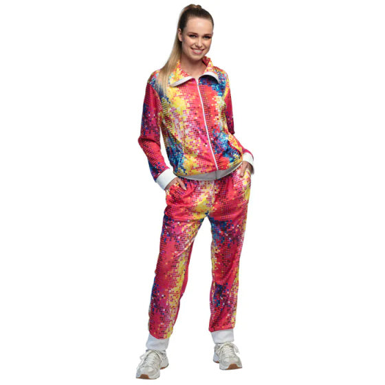 Boland Disco Babe Track obleka Dame Multicolor velikost L