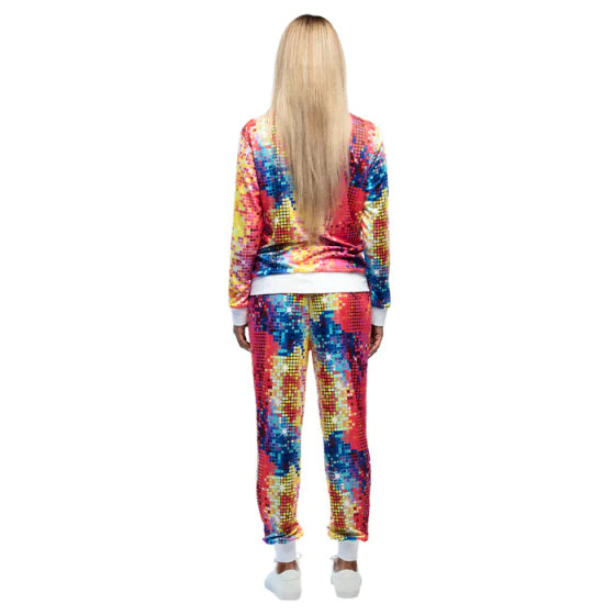 Boland Disco Babe Track obleka Dame Multicolor velikost L