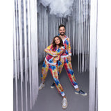 Boland Disco Babe Track obleka Dame Multicolor velikost L
