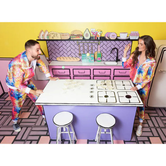 Boland Disco Babe Track obleka Dame Multicolor velikost L