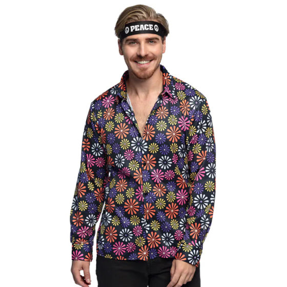 Boolland Blummen Shirt Männer polyester Gréisst l