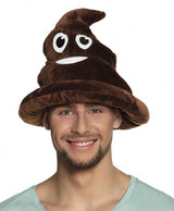 Boland Hat Poep emotikon unisex 30 cm hnědá