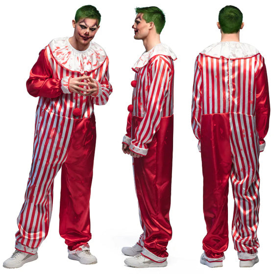 Boland Killer Clown costume Men Red White Size 50 52 (M)