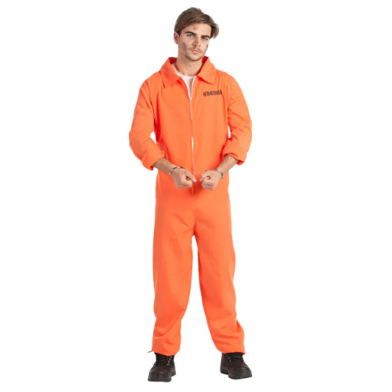 Boland Haby Up Suit Oranje dans l'ensemble prisonnier Peter Heren Size XL