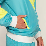 Boland Retro Tracksuit Mænds polyesterblå størrelse XL
