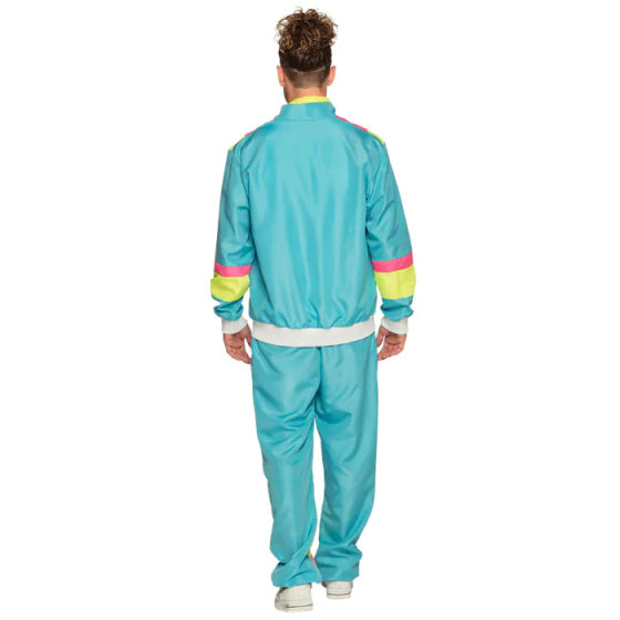 Boland Retro Track Track Singruit Men's Polyester Blue Size L