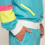 Boland Retro Tracksuit Mænds polyesterblå størrelse XXL