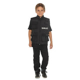 Boland Dress -up -Anzug SWAT Bullet Free Weste Junior Schwarz