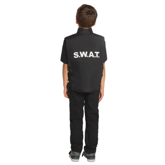 Boland Dress -up -Anzug SWAT Bullet Free Weste Junior Schwarz