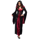 Boland Vampire Meeschtesch Kostüm Kostüm déi schwaarz sinn. Red Gréisst 36 39 (en)