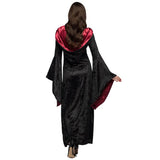 Boland Vampire Meeschtesch Kostüm Kostüm déi schwaarz sinn. Red Gréisst 36 39 (en)