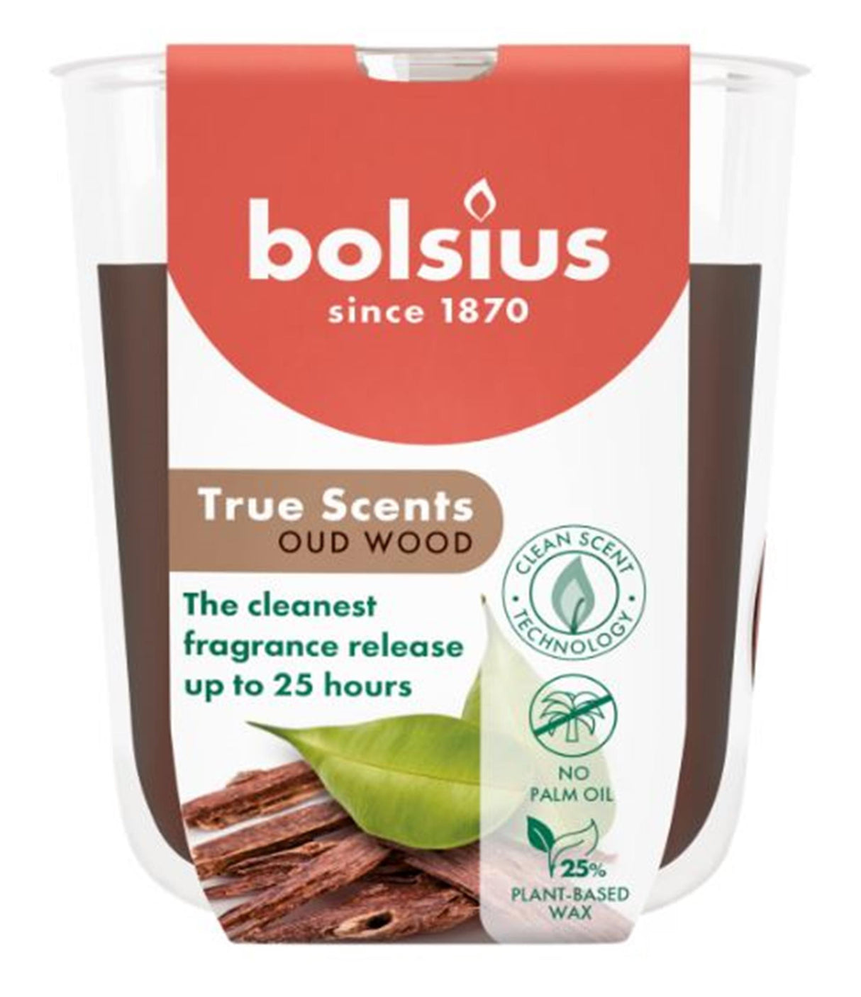 Bolsius scented glass 80 73 old wood