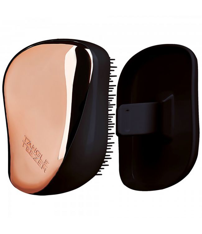 Groviglio teezer compatto spazzola per capelli rosa oro nero
