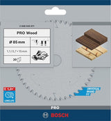 Bosch tillbehör cirkelsågblad standard för trä 85mm | för gks 10.8 - 2608643071