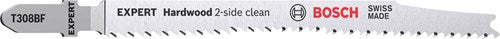 Boschin lisävarusteiden asiantuntija-pistosahanterä t308bf 2kpl kovapuuta 2-puolinen puhdas - 2608901713