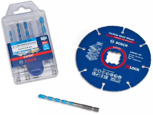 Boschin tarvikkeet monimateriaali monipyöräinen x-lock leikkauslevy 125 mm + monirakenneporasarja - 061599765r