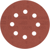 Bosch accessories sanding sheet ø125mm | g240 | wp | 8 holes | velc | 5 pieces - 2609256a27