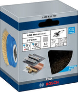 Bosch accessoires x-lock komstaalborstel gegolfde draad, vermessingd 75mm 0.3mm - 1 stuk(s) - 2608620730