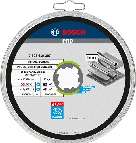 Bosch Prof. Blow Trail en BLIK Rectivo acero inoxidable 125 mm (10)