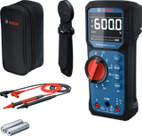 Multímetro profissional Bosch azul GDM 600-15 + suporte magnético MH1 - 0601077301