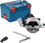 Sierra circular inalámbrica profesional bosch gks 18v-68-2 azul | excluyendo batería y cargador en l-boxx - 06016d0001