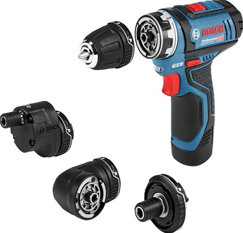 Bosch Prof Prof Combiboor Machine GSR 12V-15FC VKLJUČEN