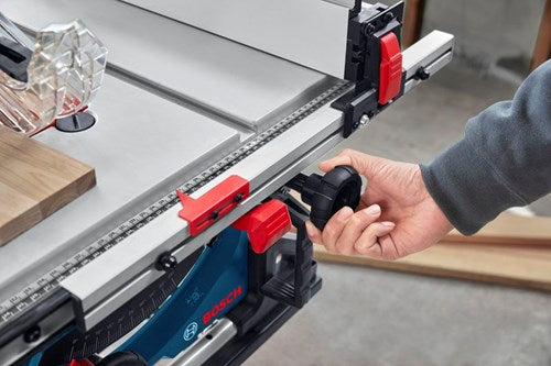 Máquina estacionária Bosch azul gts 70-216 | incluindo. lâmina de serra profissional para madeira, guia paralela e batente angular - 0601b30600